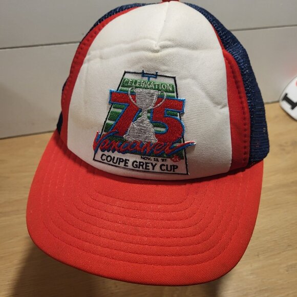Vancouver Grey Cup 1987 Hat Snapback Vintage 80s Cap Trucker Football CFL - Picture 3 of 12